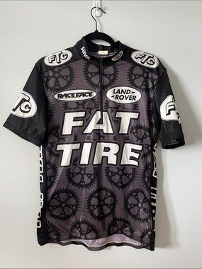 SUGOI Black and Gray FAT TIRE Cycling Jersey